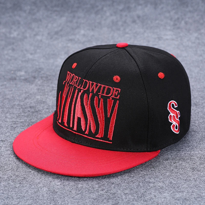 Hip Hop Embroidered Flat Brim Cap