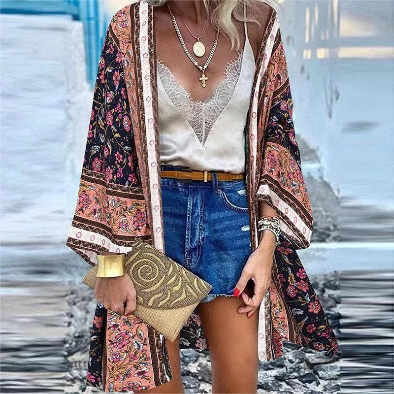 Beach Cover Up Bohemian Cotton Swimsuit Wrap