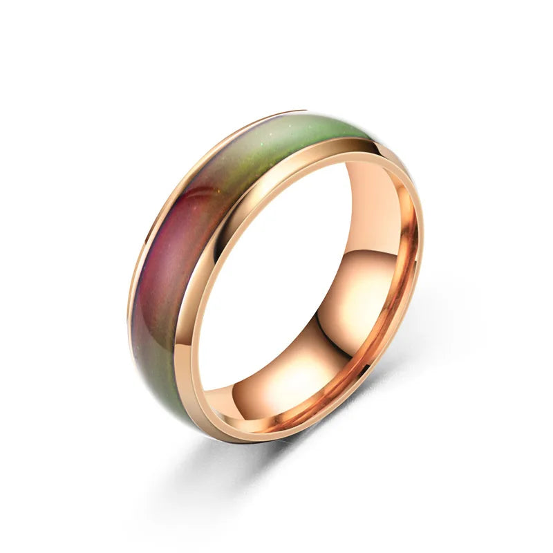 Ring with a gradient design on a white background
