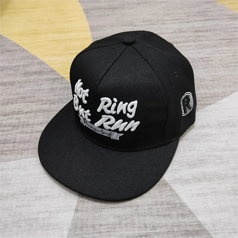 Hip Hop Embroidered Flat Brim Cap
