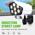 Dummy Security Camera Fake CCTV with Real Floodlight Motion Sensor Waterproof Spotlight