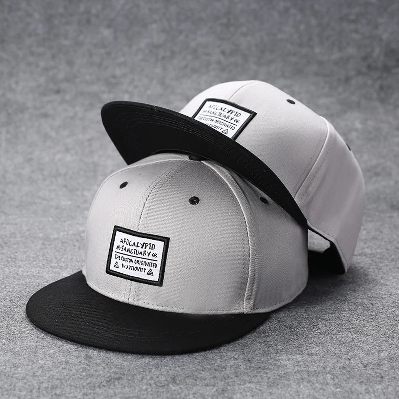 Hip Hop Embroidered Flat Brim Cap