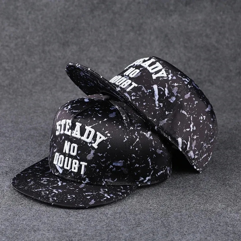 Hip Hop Embroidered Flat Brim Cap