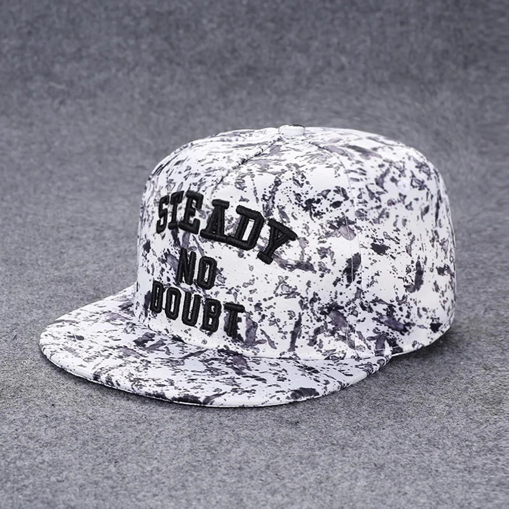 Hip Hop Embroidered Flat Brim Cap
