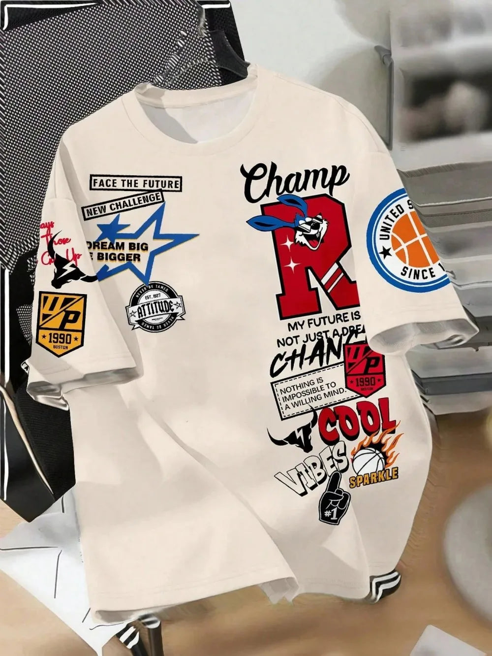 Dream Big Champion Creative Sports Streetwear T-shirt