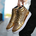 High Top Sneakers Luxury Glitter Boots