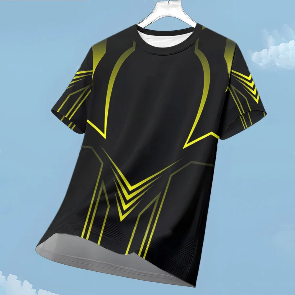 Men's Football T-shirt Loose Sports Breathable Athletic Top