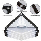 Clear Waterproof Tarp Rain Cover Transparent Multi Purpose Canopy