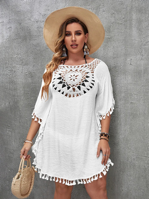 Swimwear Bikini Cover Up Tunic Resort Wear Beach Dress Plus Sizes
