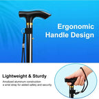 Foldable Walking Stick Adjustable Lightweight Aluminium Cane