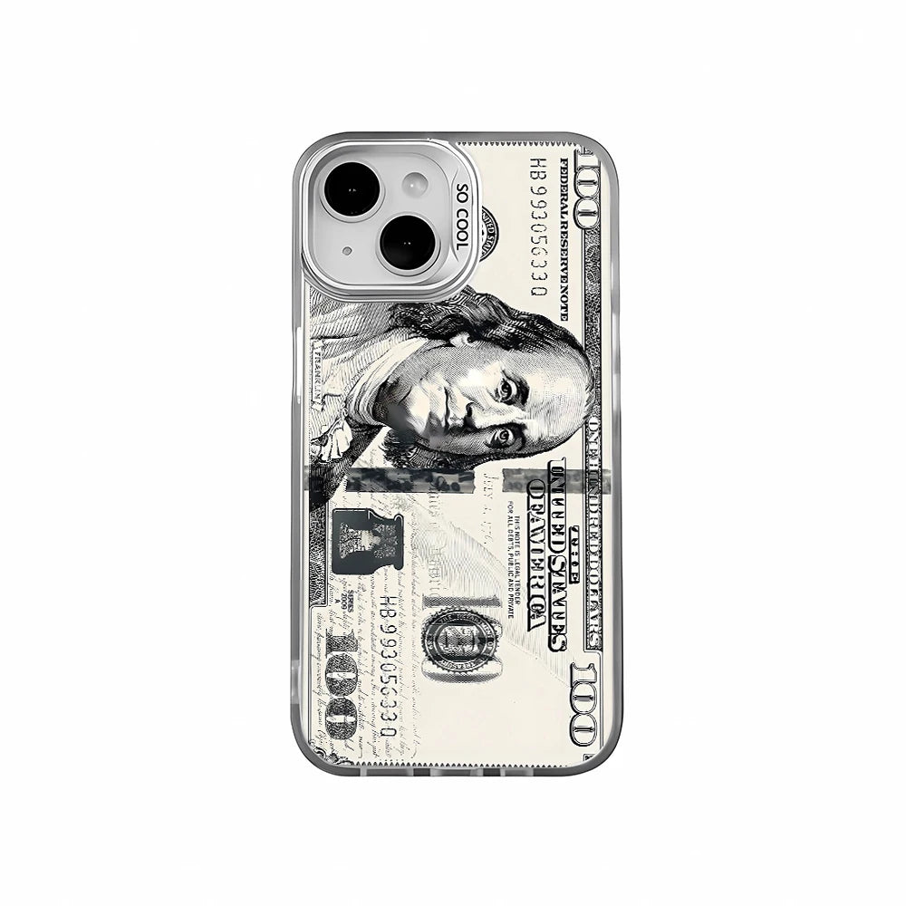 $100 Bill Money Print Phone Case – Luxury Cash Design Cover for iPhone