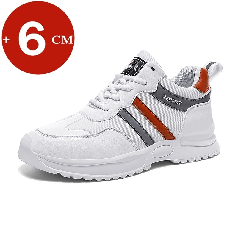 Elevator Platform Height Boosting Sports Sneakers - Lift Height 6cm Stand Tall