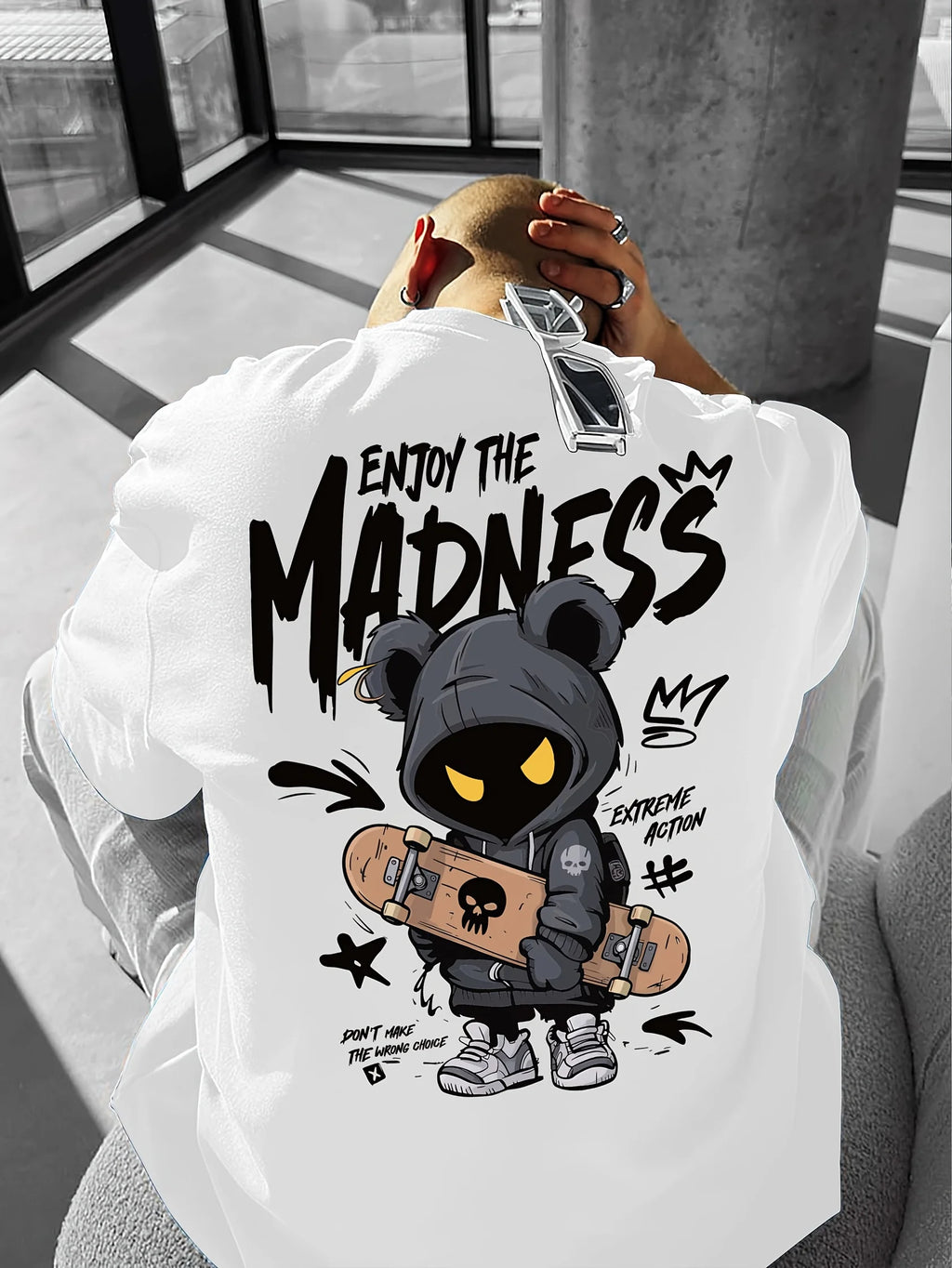 MADNESS Bougie Cartoon Streetwear T-shirt
