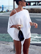 Women's Off-Shoulder Beach Cover-Up Summer Top