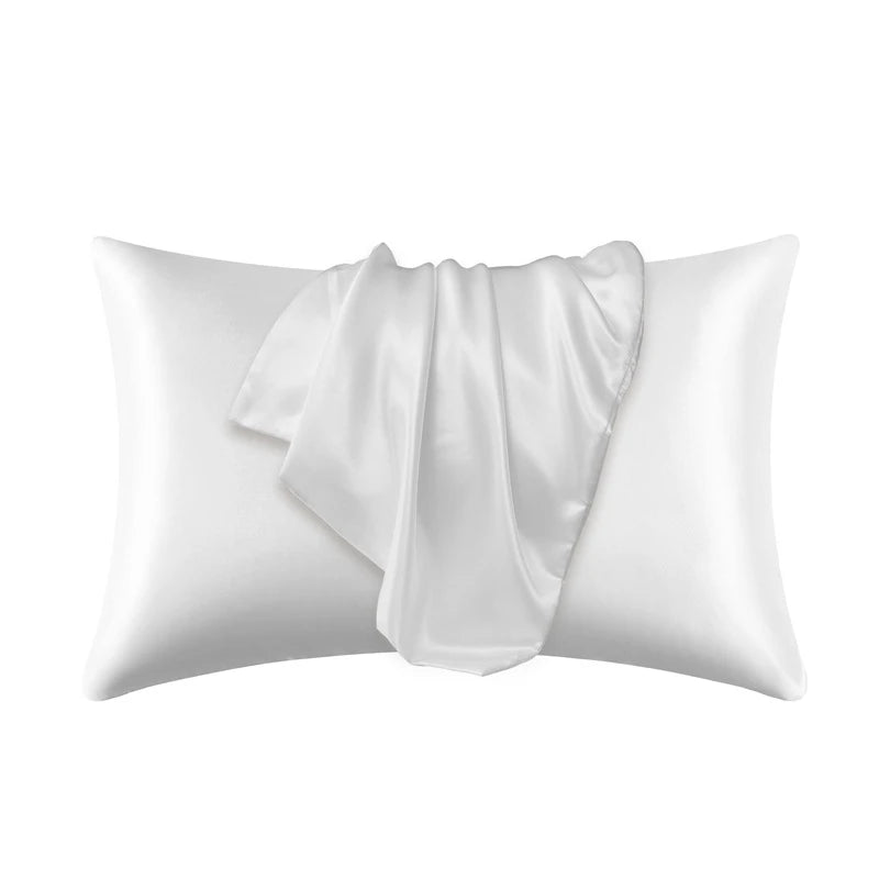 Silky Satin Pillowcase for Frizzy Hair Beauty Pillow Cover