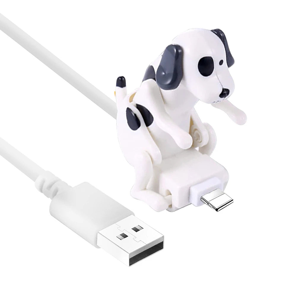 Humping Dog Funny Phone Charger USB Micro Type-C Fast Charging Samsung Android iPhone iOS