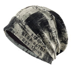 Vintage Beanie Grunge Distressed Streetwear Design