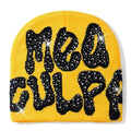 Mea Culpa Beanie With Rhinestones Warm Slouchy Cap