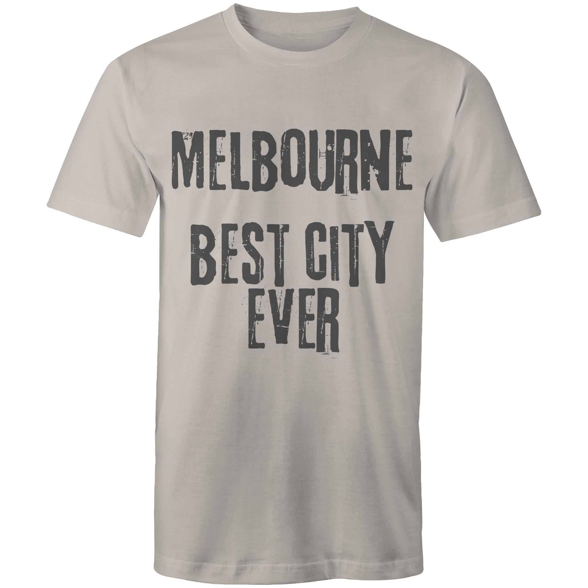 Men's T-shirt "Melbourne Best City Ever" Slogan Grunge Tee
