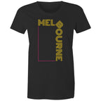 Pop Culture Melbourne T-Shirt - Art Deco Design Women's Tee