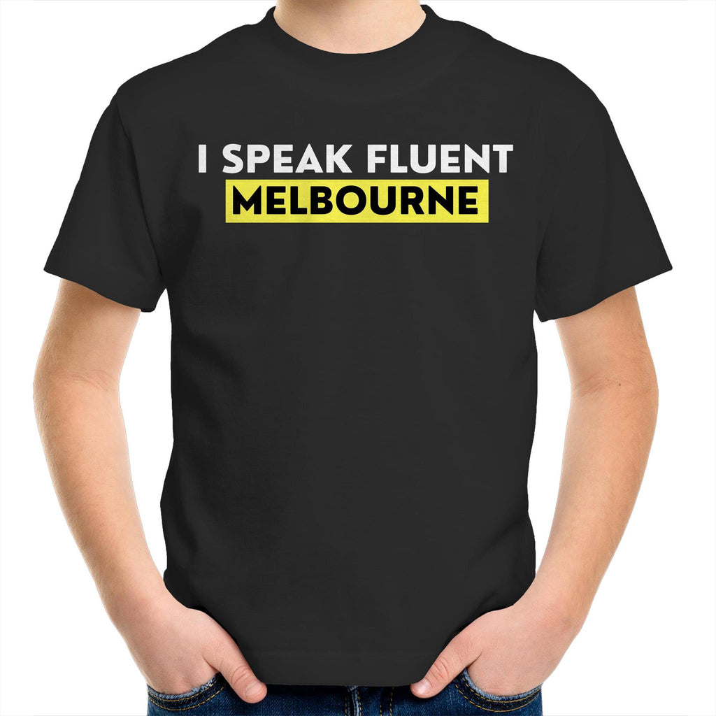 Funny Kids T-shirt "I Speak Fluent Melbourne"