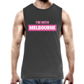"I'm With Melbourne" Men's Tank Top - Workout Gym Singlet