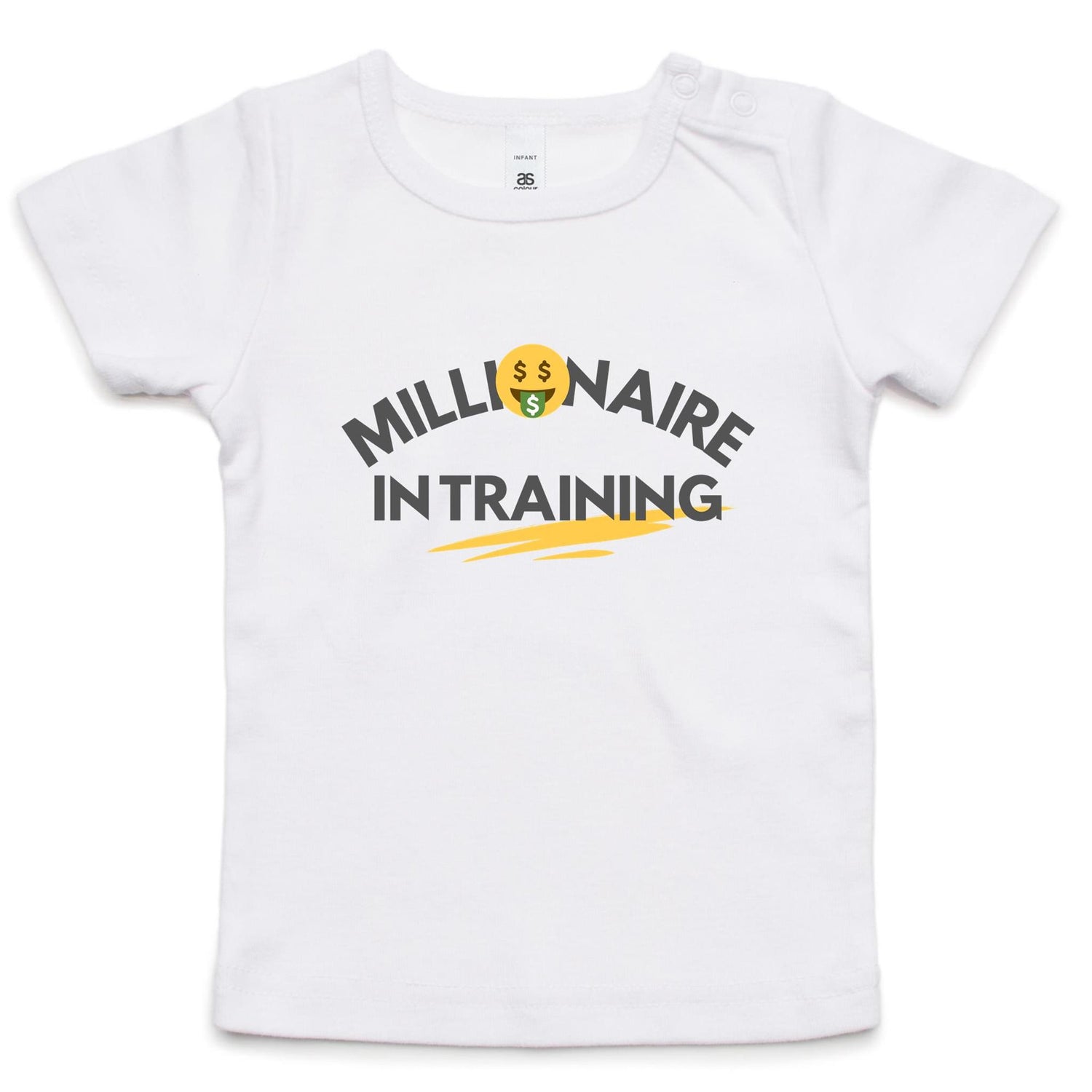 Funny Toddler T-shirt "Millionaire In Training" - Infant Wee Tee