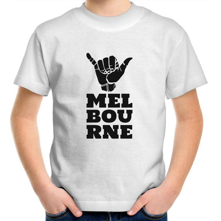 Trendy "Melbourne Shaka" Hand Gesture - Kids T-shirt Design Tee