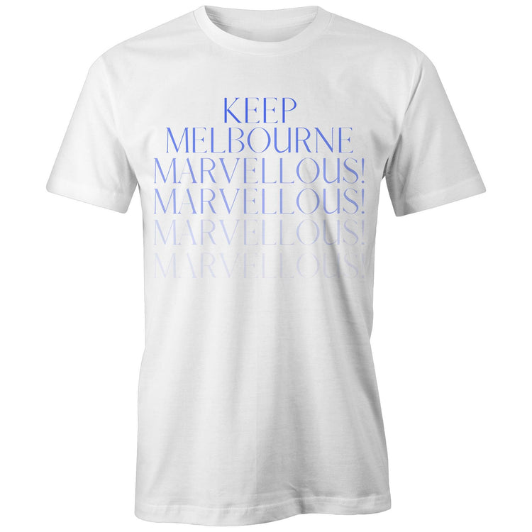 Stylish Men's T-shirt "Keep Melbourne Marvellous!" (to infinity) - Design Slogan Tee