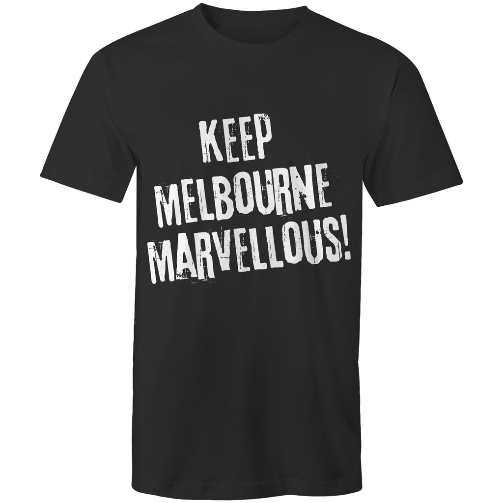 Men's T-shirt "Keep Melbourne Marvellous!" - Hipster Motivation Tee Plus Sizes