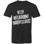 Men's T-shirt "Keep Melbourne Marvellous!" - Hipster Motivation Tee Plus Sizes