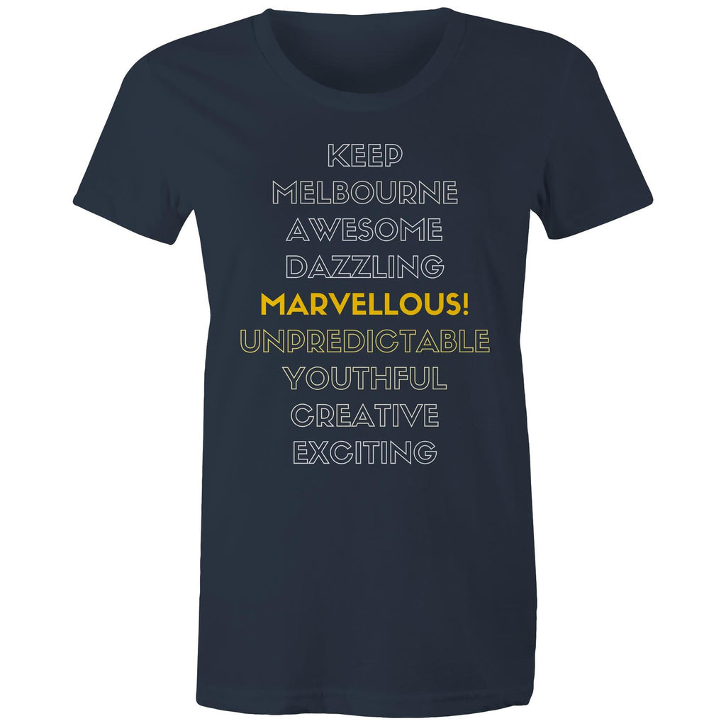 Women's T-shirt Melbourne Awesome Marvellous Dazzling Slogan Tee