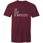 Eat. Sleep. Be Marvellous! T-shirt Men's Motivation Plus Sizes