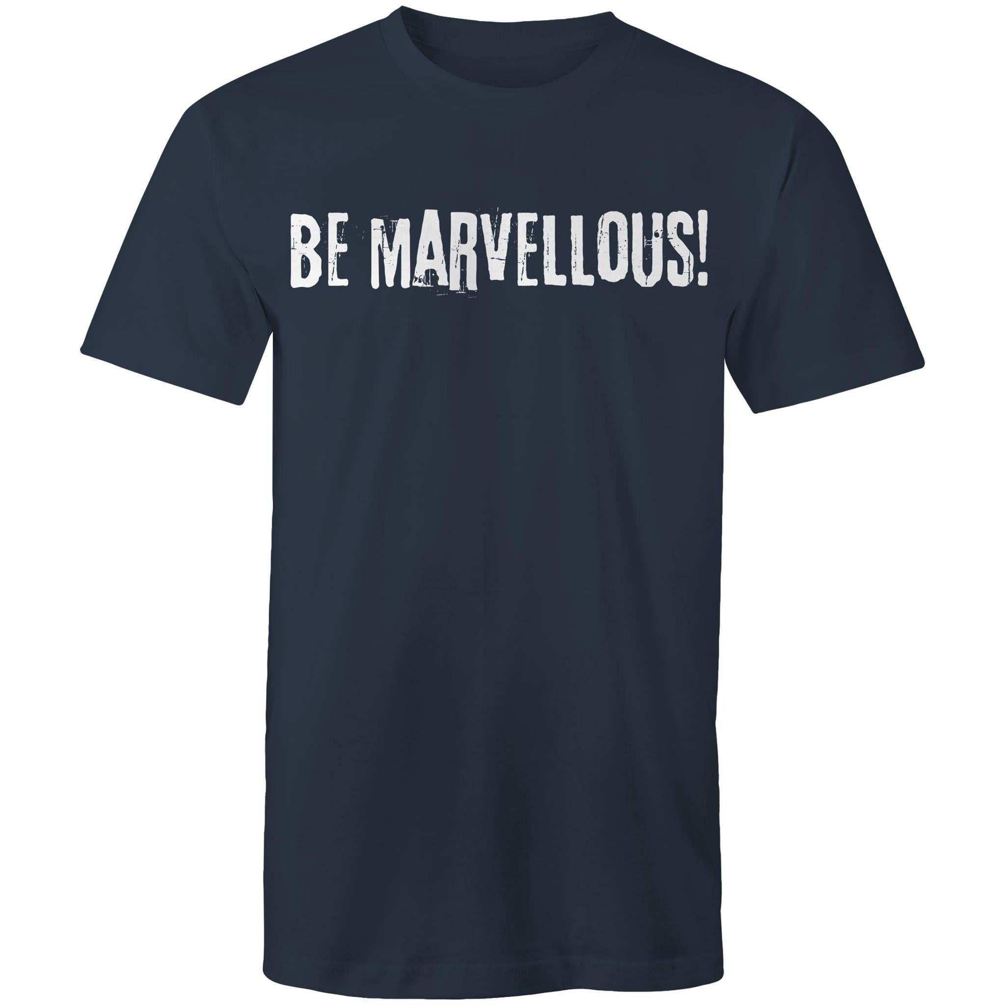 Be Marvellous! - Grunge Grafitti Lettering T-shirt Motivation Plus Sizes
