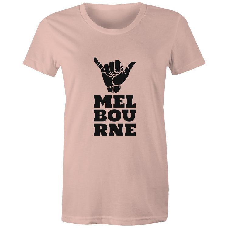 Trendy "Melbourne Shaka" Hand Gesture - Women's T-shirt Ladies Design Tee