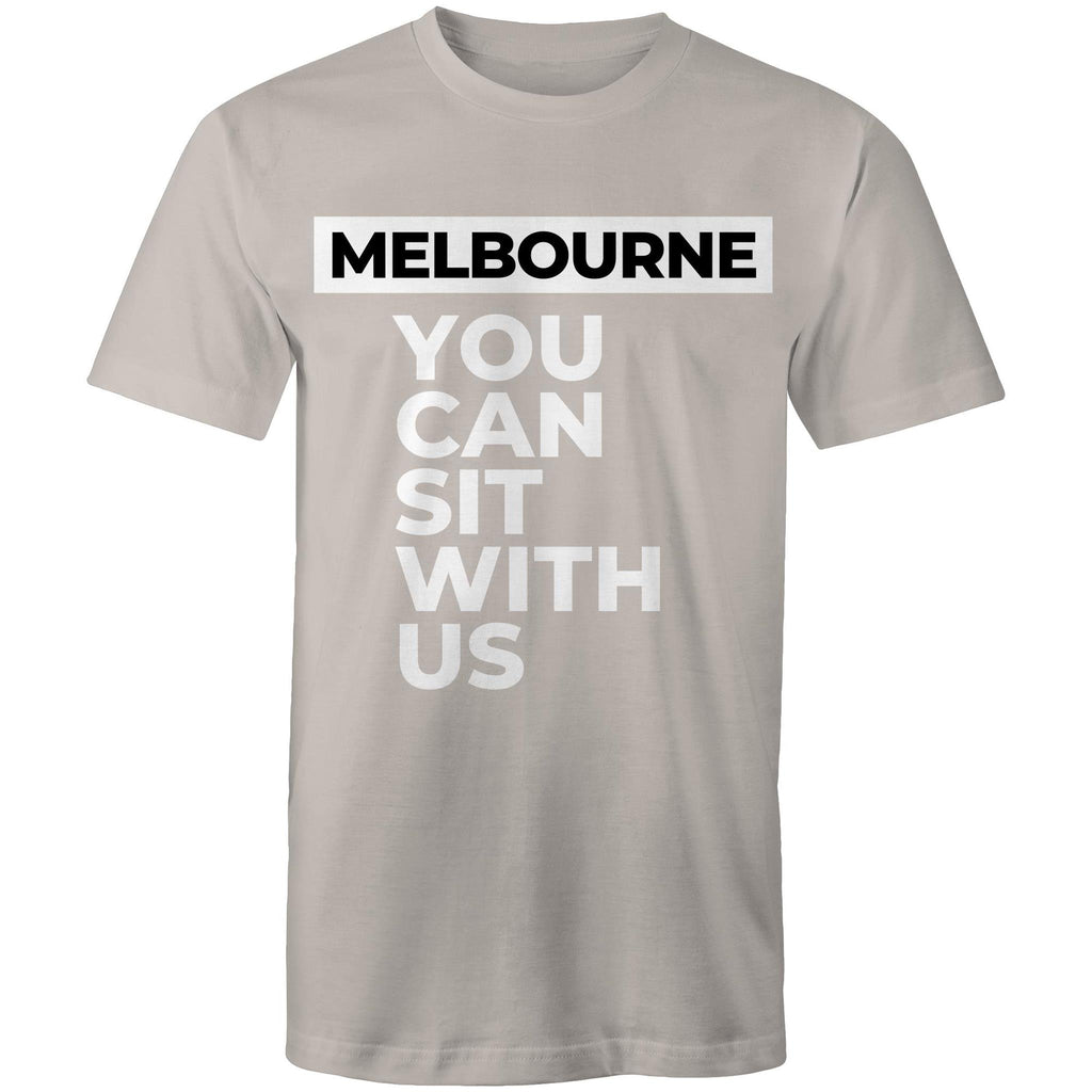 Funny Men's Melbourne T-shirt "Sit With Us" Plus Sizes