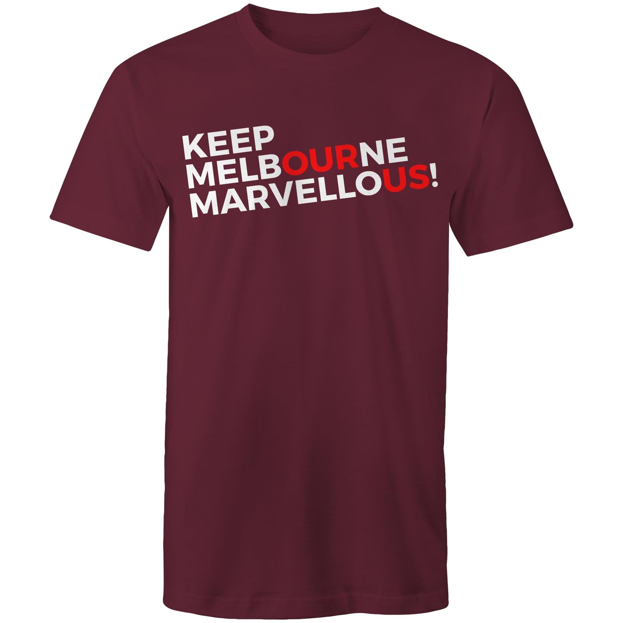 Men's T-shirt "Keep Melbourne Marvellous!" - Slogan Plus Sizes