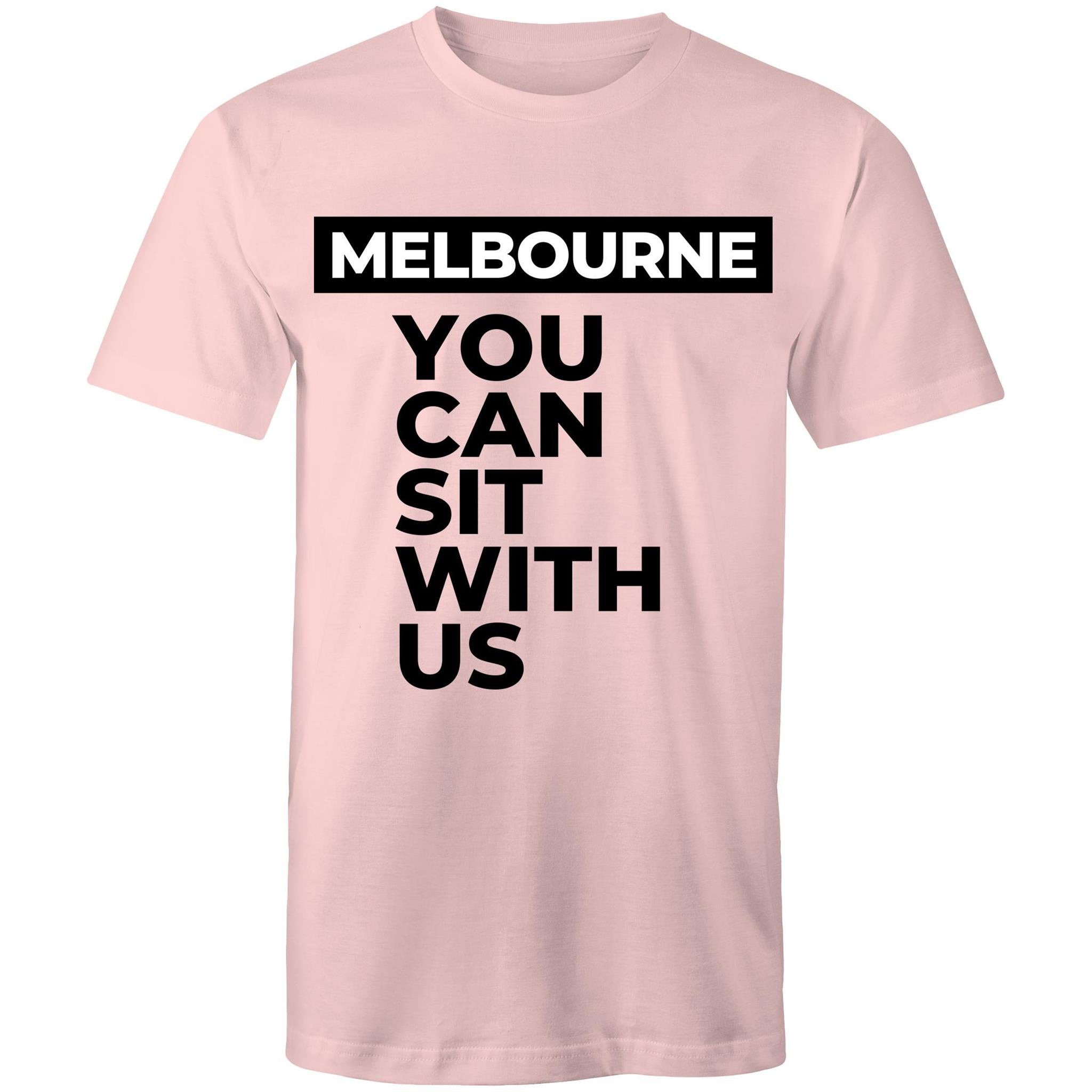 Funny Men's Melbourne T-shirt "Sit With Us" Plus Sizes