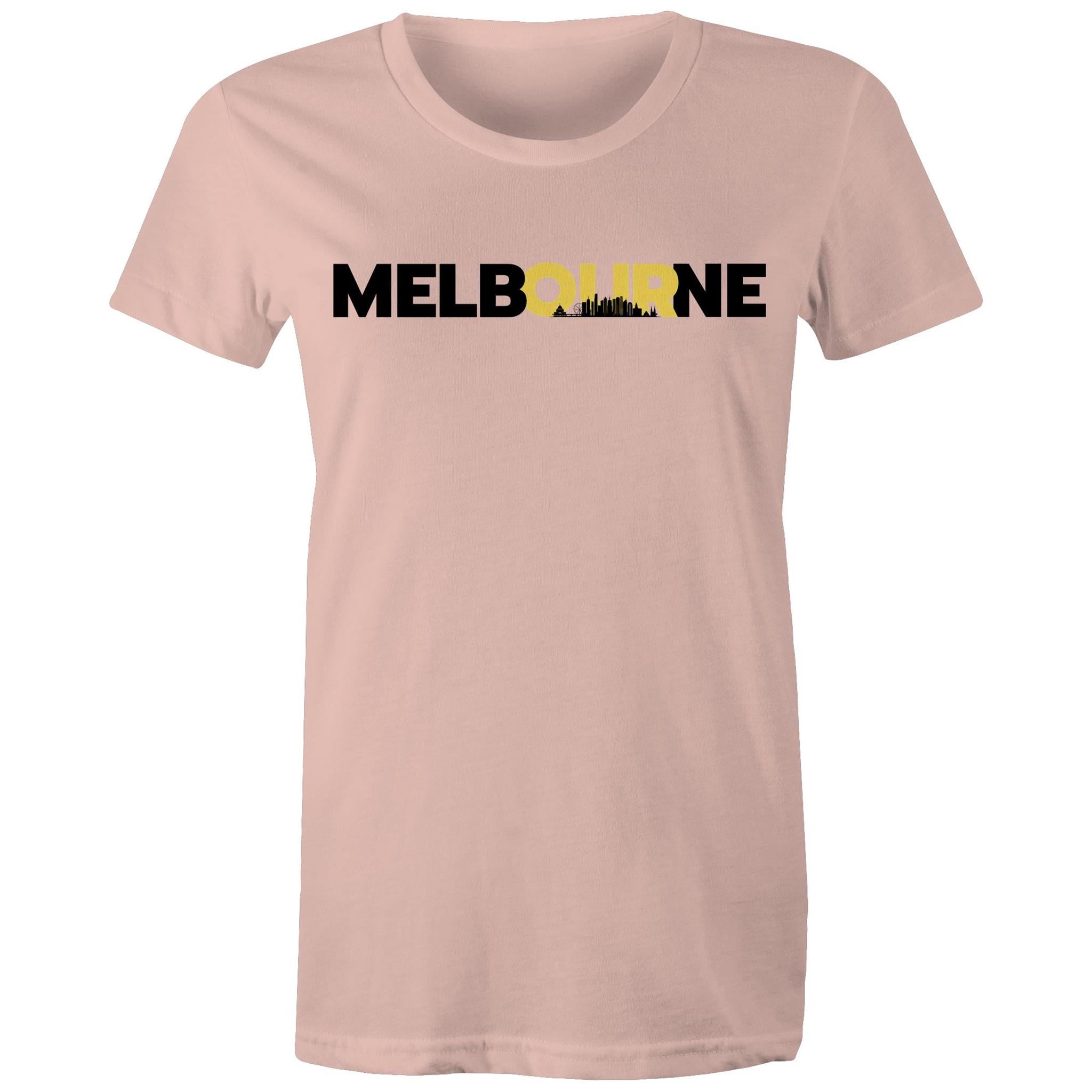 Melbourne City Skyline Skyscrapers Women's T-shirt
