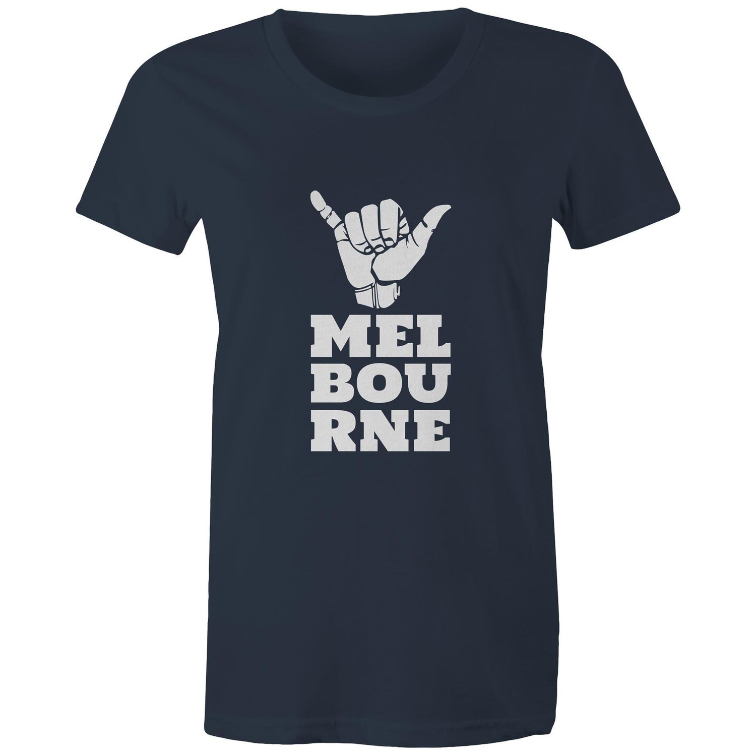 Trendy "Melbourne Shaka" Hand Gesture - Women's T-shirt Ladies Design Tee