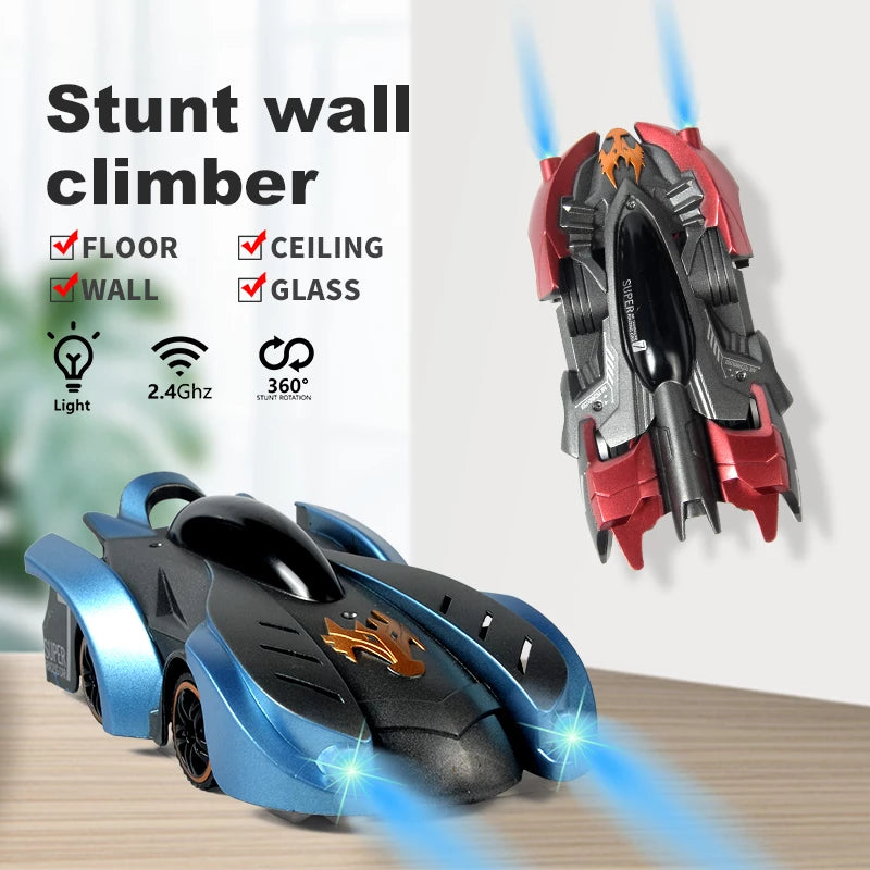 Kids Wall Climbing Toy Car Remote Control Anti-Gravity Racer