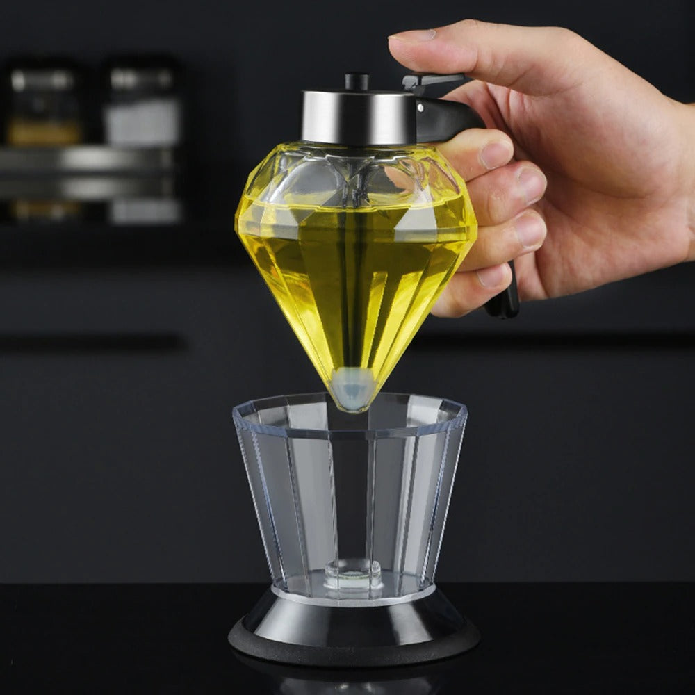 Cooking Honey Olive Oil Dispenser Glass Pancakes Maple Syrup Vinegar Sauce Pourer