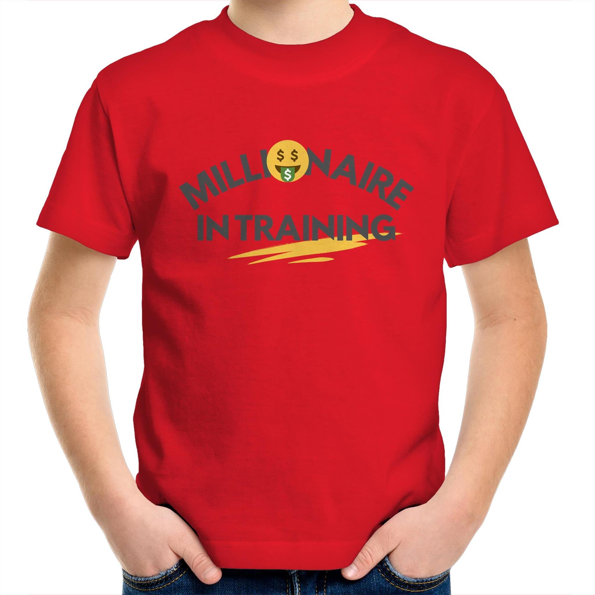 Funny Kids T-shirt "Millionaire In Training" Inspirational Tee
