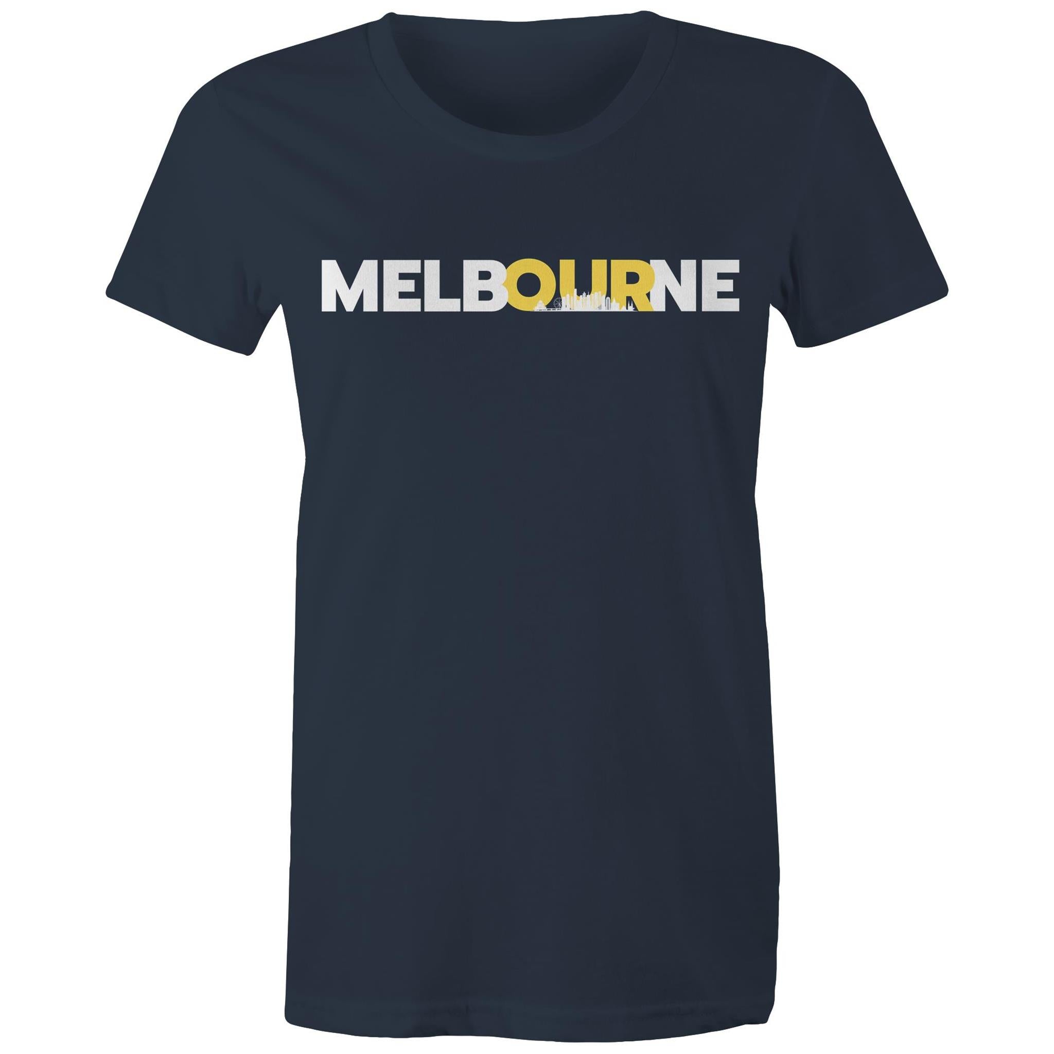 Melbourne City Skyline Skyscrapers Women's T-shirt