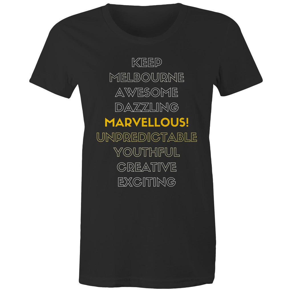 Women's T-shirt Melbourne Awesome Marvellous Dazzling Slogan Tee