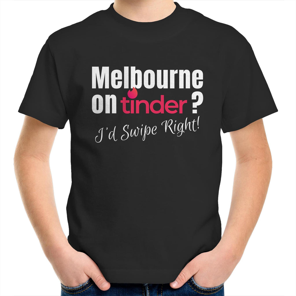 Funny Kids T-shirt Melbourne Tinder Dating App - Slogan Tee
