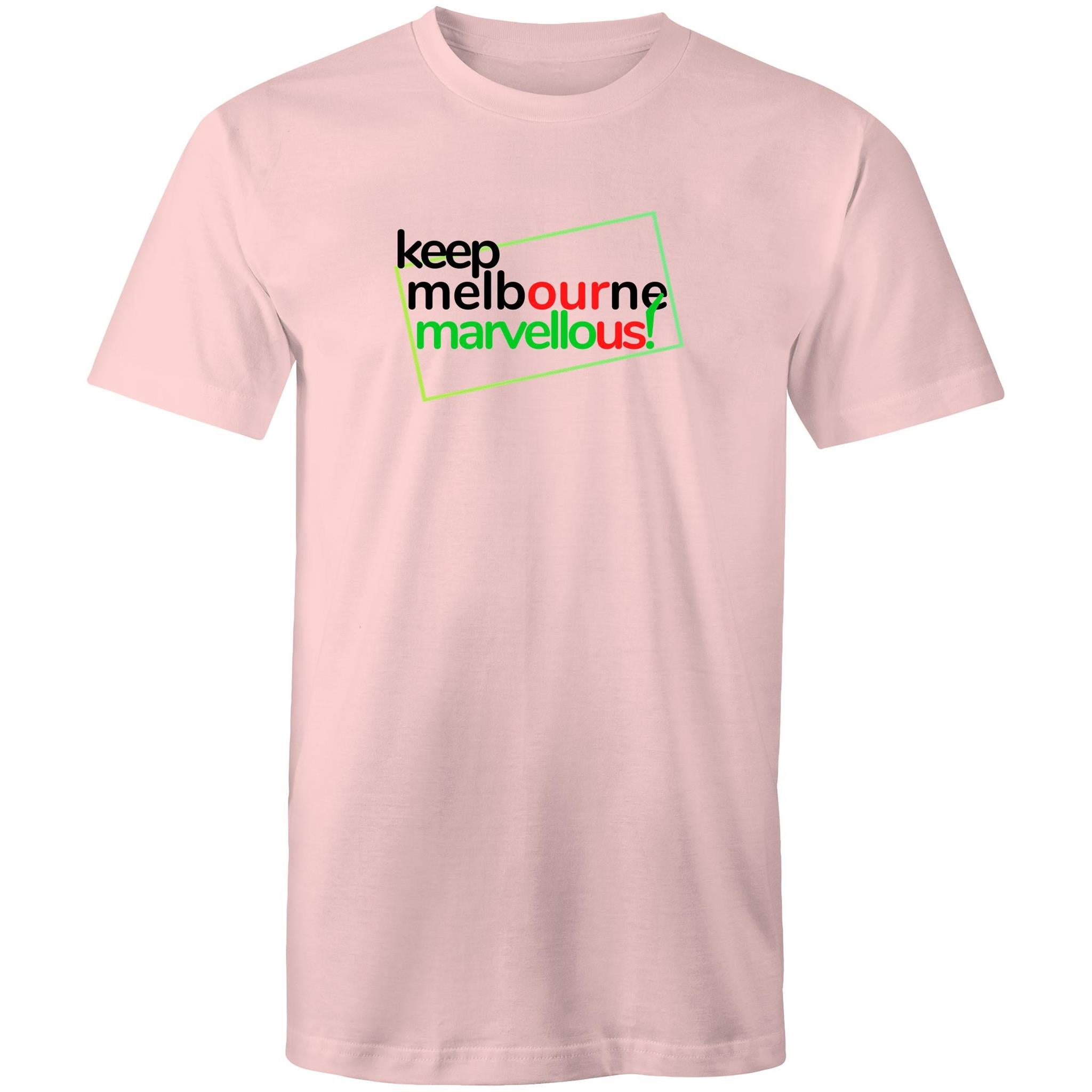 Men's T-shirt Keep Melbourne Marvellous - Hoddle Grid Design Plus Sizes