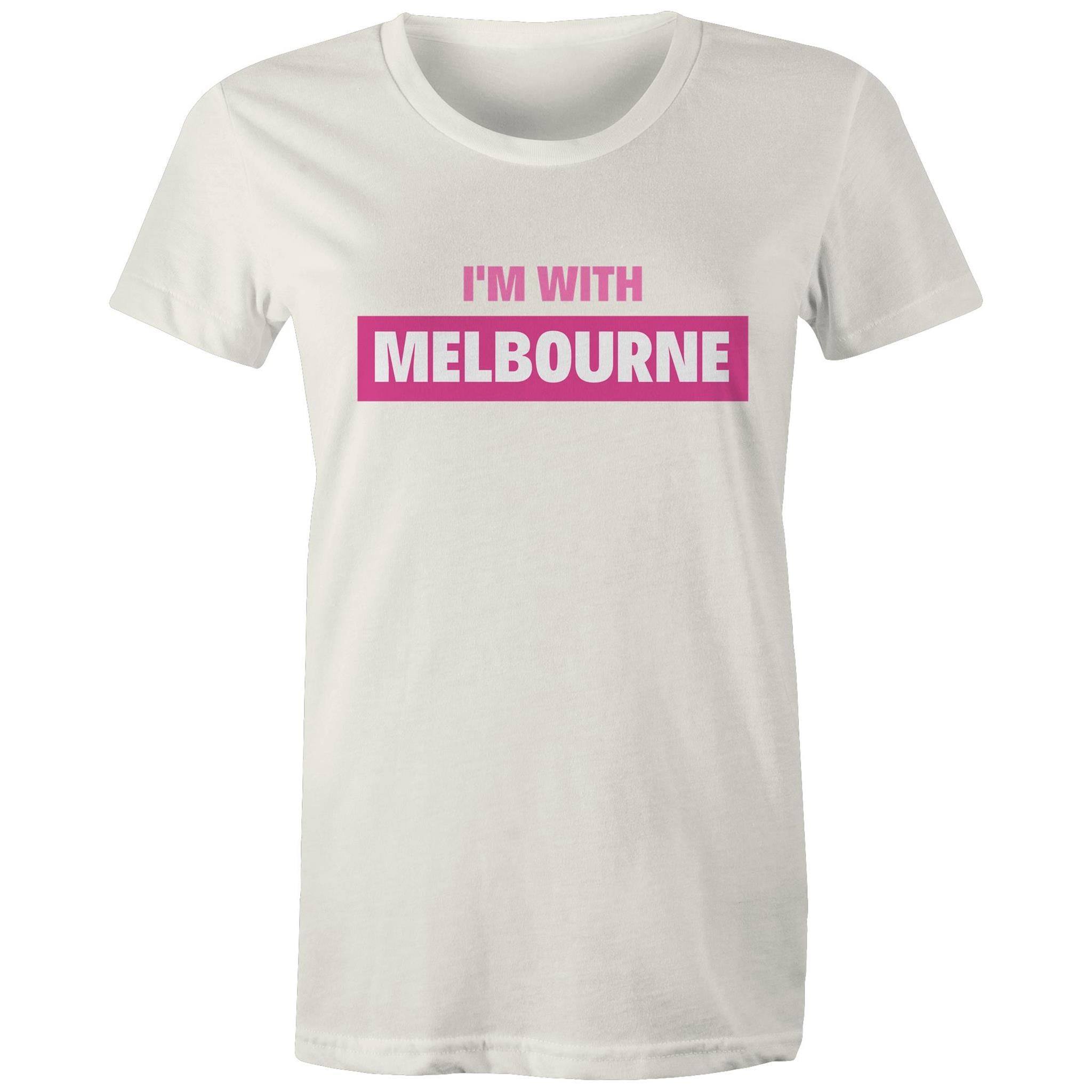 Women's T-shirt "I'm With Melbourne" Slogan