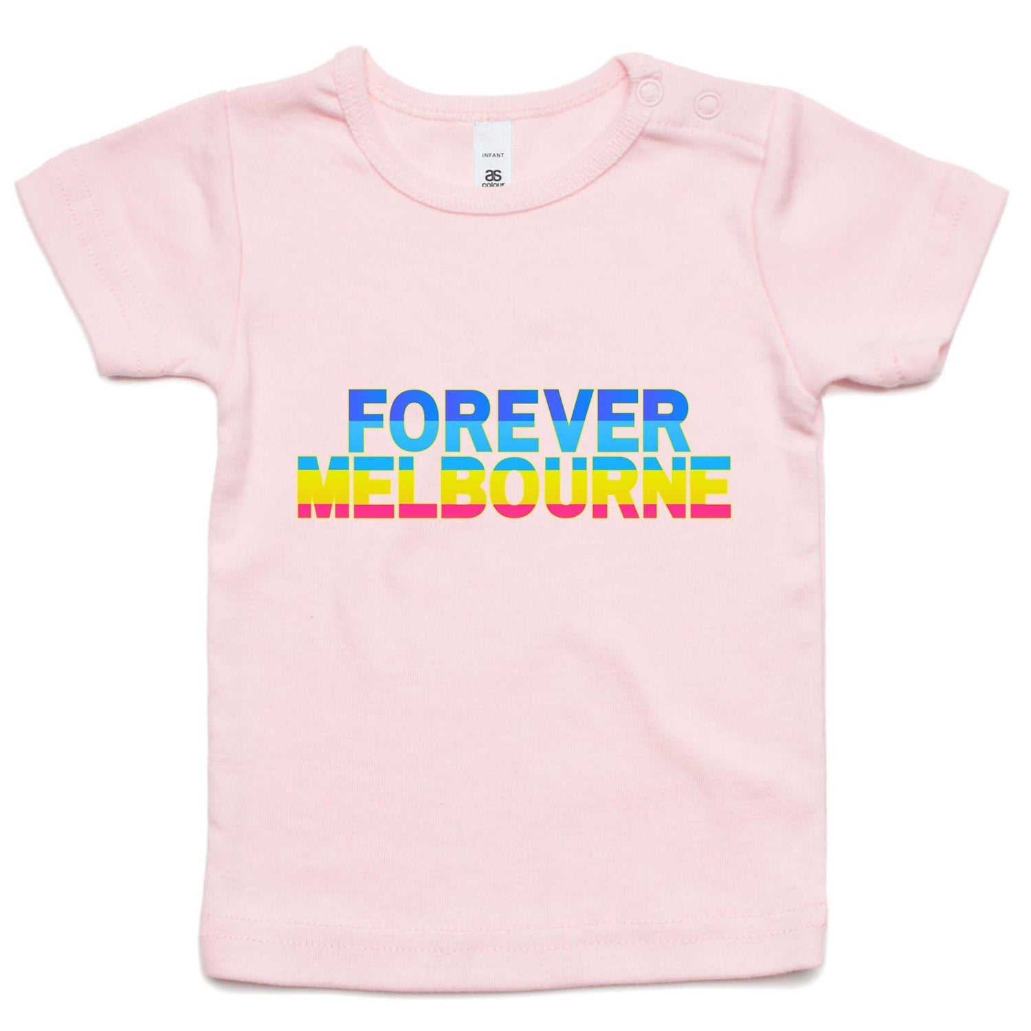 Forever Melbourne - Kids Infant T-shirt Fun Multicolour Rainbow Colourful