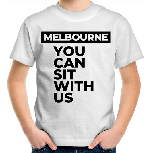 Kids Inspirational T-shirt "You can sit with us Melbourne" - Boys & Girls Youth Crew Tee